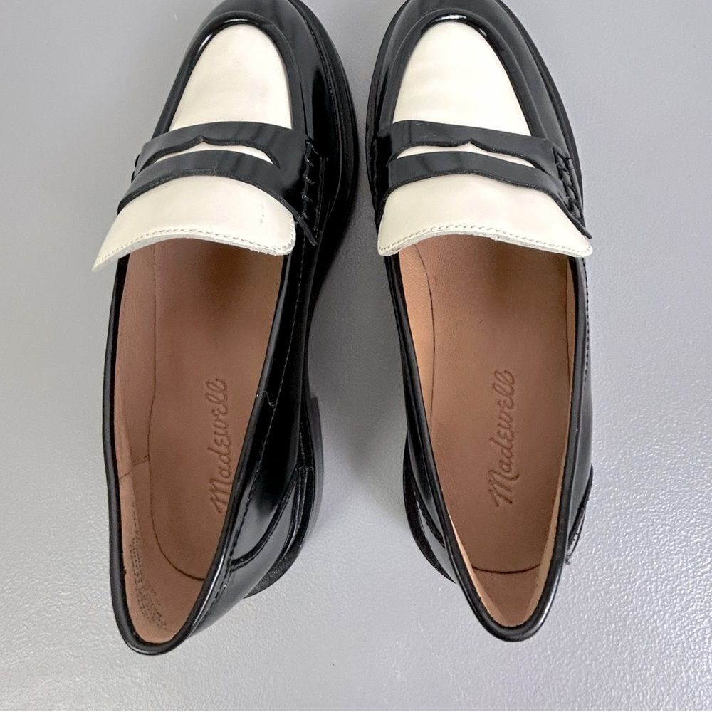 Madewell The Vernon Loafer new women’s Black and White Loafers size 7.5 - Picture 5 of 12